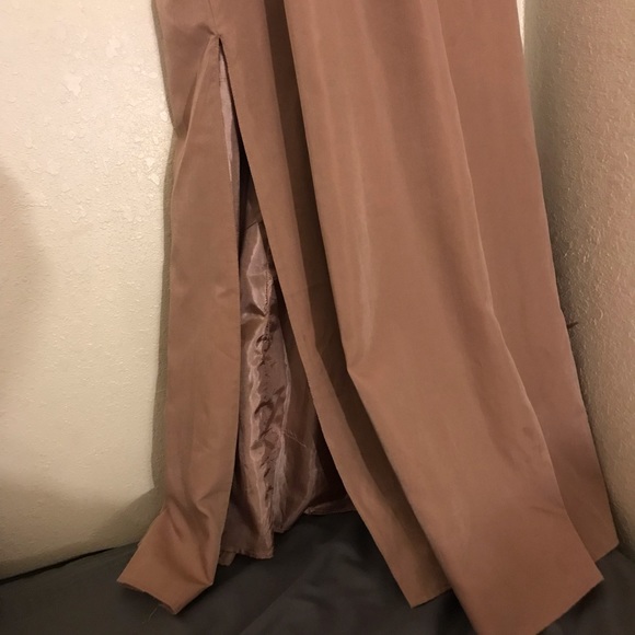 Esley | Nude peach evening dress - Picture 12 of 14